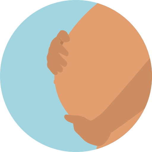 zwangerschap Roundicons Circle flat icoon