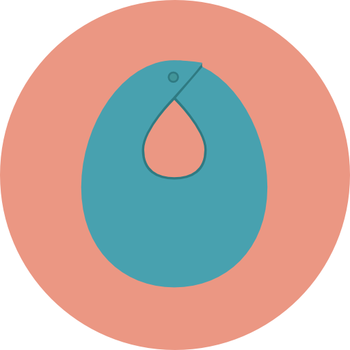 턱받이 Roundicons Circle flat icon