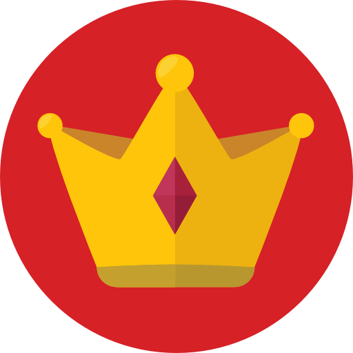 Crown Roundicons Circle flat icon