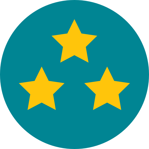 gwiazdy Roundicons Circle flat ikona