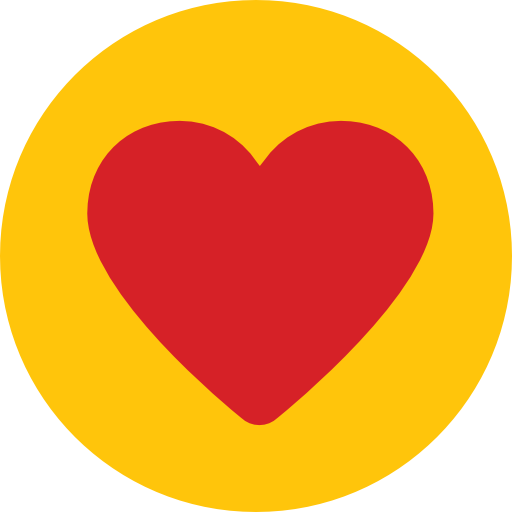 corazón Roundicons Circle flat icono