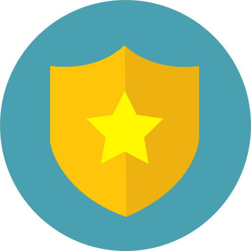 Shield Roundicons Circle flat icon