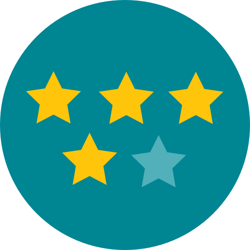 Rating Roundicons Circle flat icon