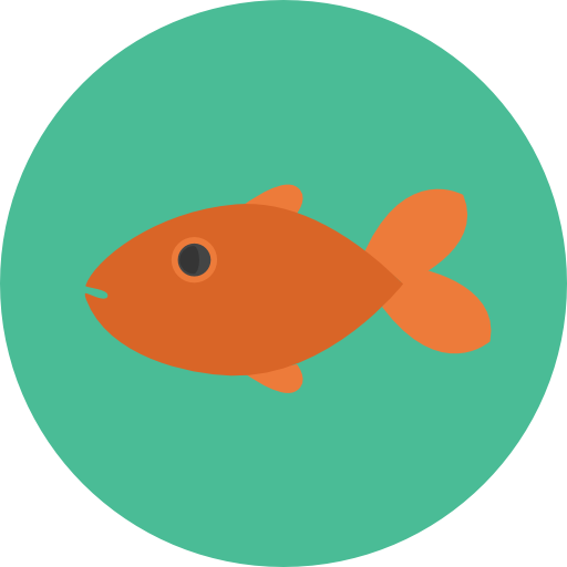 Fish Roundicons Circle flat icon