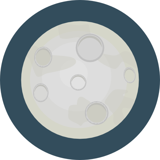 Луна Roundicons Circle flat иконка