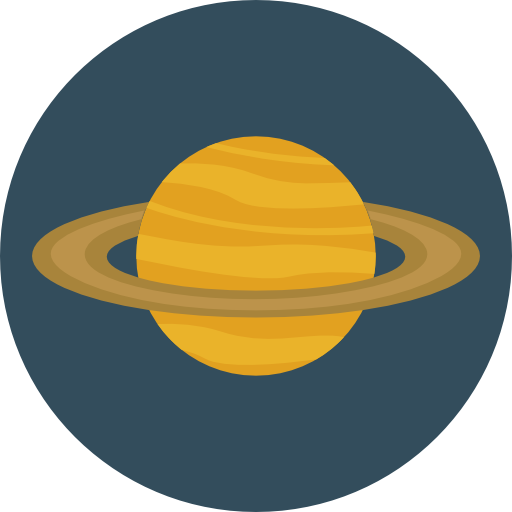 Saturn Roundicons Circle flat icon