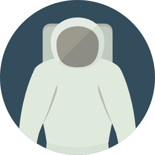 astronauta Roundicons Circle flat icono