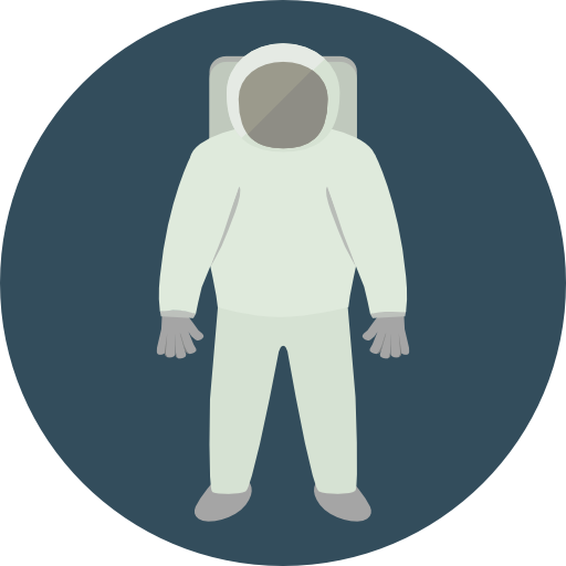 Astronaut Roundicons Circle flat icon
