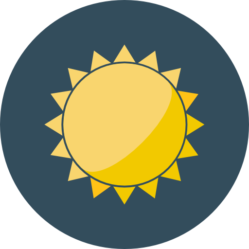 zon Roundicons Circle flat icoon