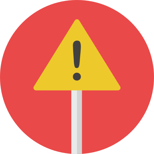 Warning Roundicons Circle flat icon