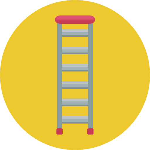 Ladder Roundicons Circle flat icon