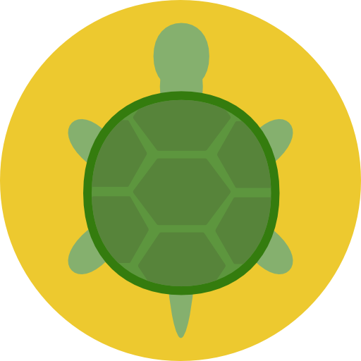 Turtle Roundicons Circle flat icon
