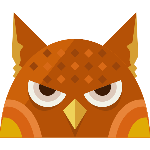 Owl Roundicons Flat icon