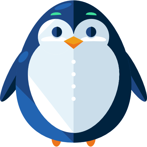 pingüino Roundicons Flat icono