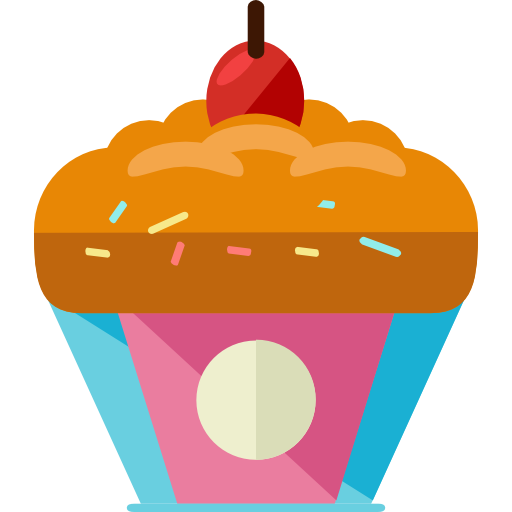 cupcake Roundicons Flat icona