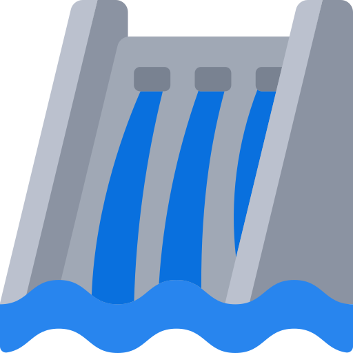 Energía hidroeléctrica Juicy Fish Flat icono