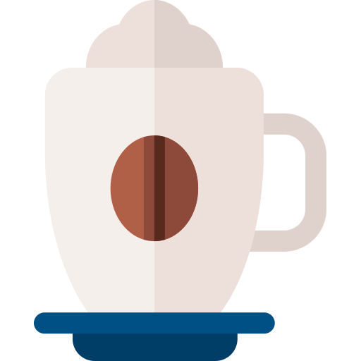 Café Basic Rounded Flat icono