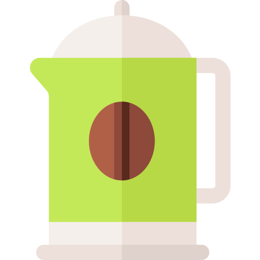 koffiepot Basic Rounded Flat icoon