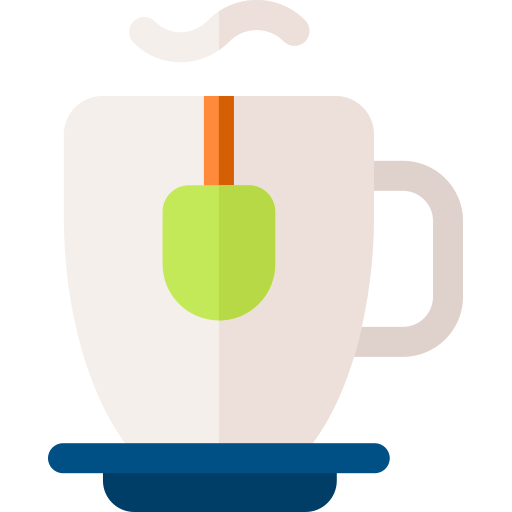 té caliente Basic Rounded Flat icono