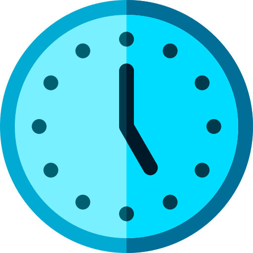 Reloj Basic Rounded Flat icono