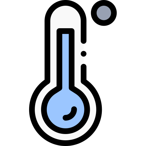 Термометр Detailed Rounded Lineal color иконка