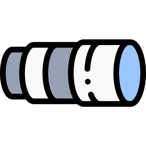 렌즈 Detailed Rounded Lineal color icon