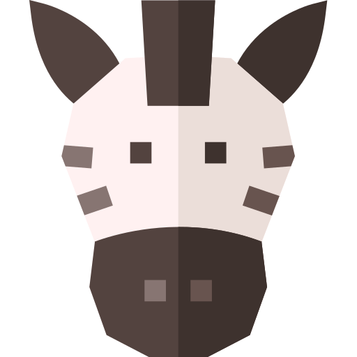 zebra Basic Straight Flat ikona
