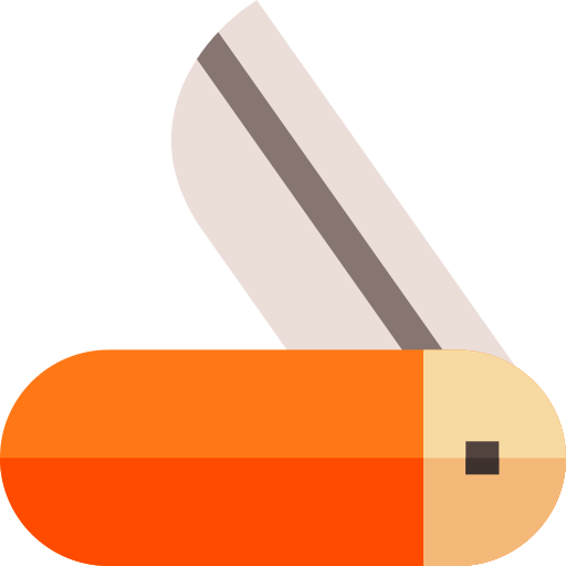 Pocket knife Basic Straight Flat icon