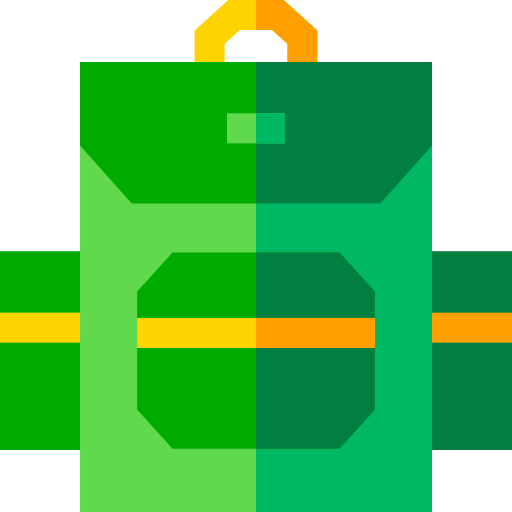 rucksack Basic Straight Flat icon