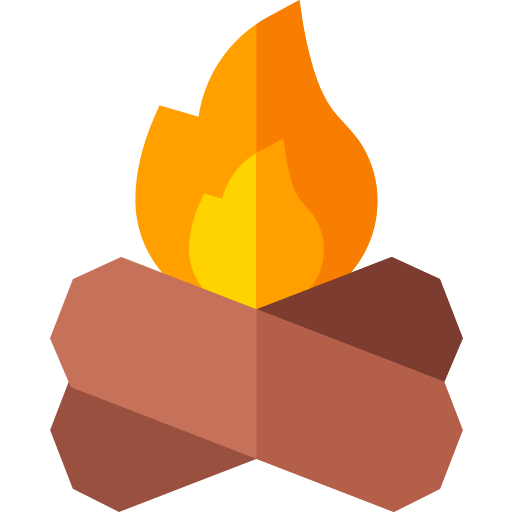 Firewood Basic Straight Flat icon