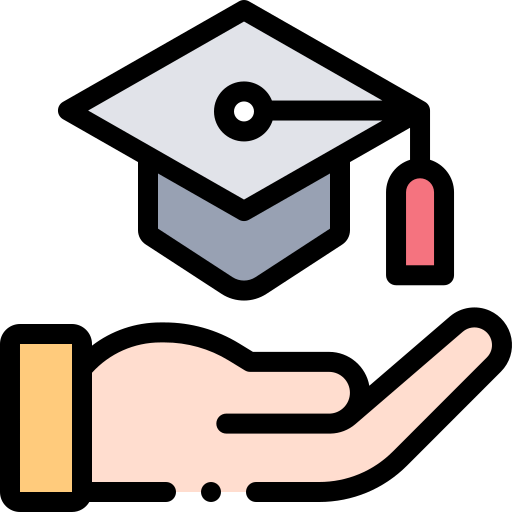 教育 Detailed Rounded Lineal color icon