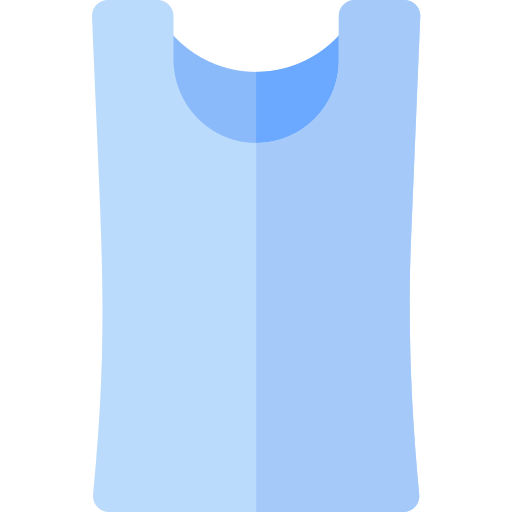 Camiseta de tirantes Basic Rounded Flat icono