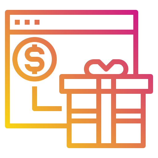 Gift Payungkead Gradient icon