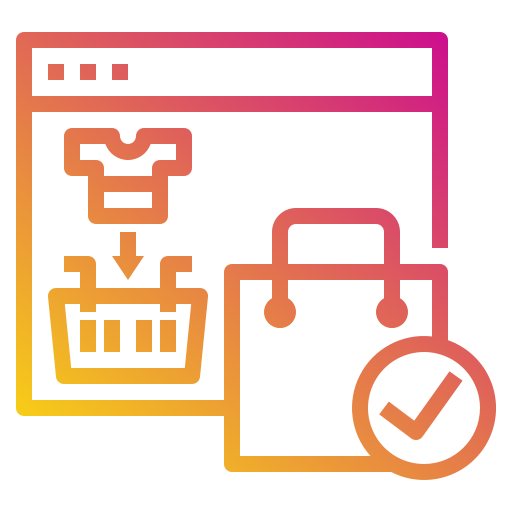 온라인 쇼핑 Payungkead Gradient icon