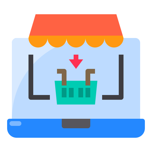 Online shopping Payungkead Flat icon