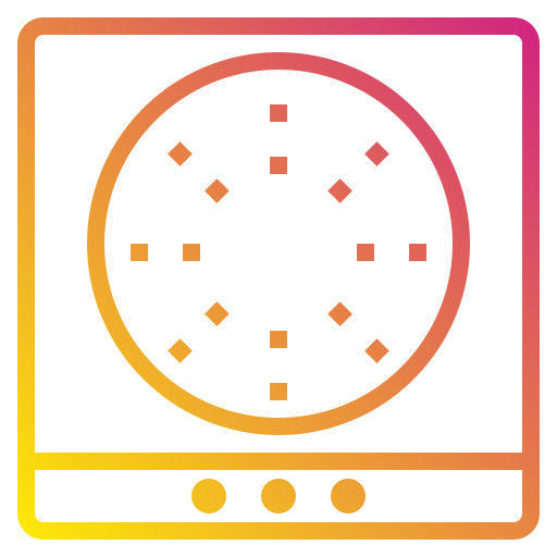 Cooktop Payungkead Gradient icon