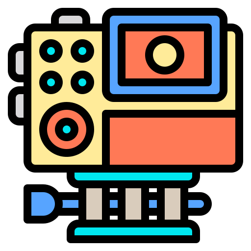 cámara de acción Phatplus Lineal Color icono