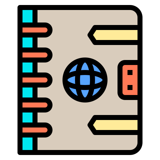 reiseführer Phatplus Lineal Color icon