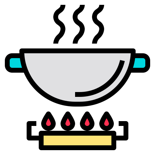 Frying pan Phatplus Lineal Color icon