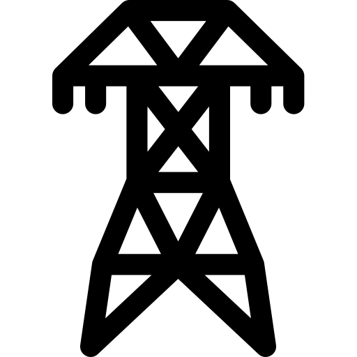 elektrischer turm Basic Rounded Lineal icon