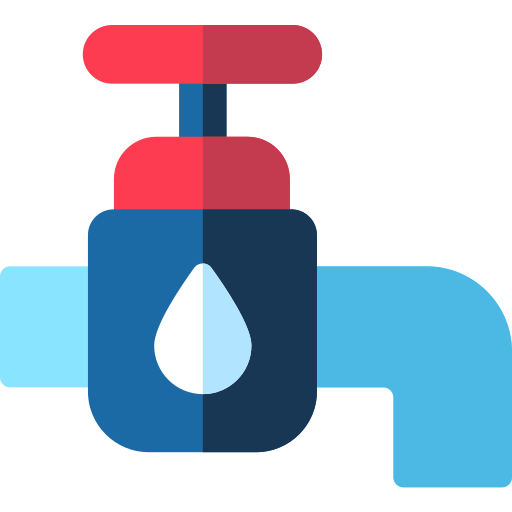 Water tap Basic Rounded Flat icon