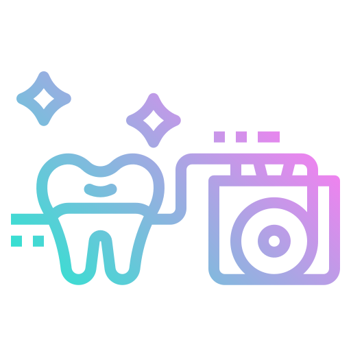 Hilo dental photo3idea_studio Gradient icono