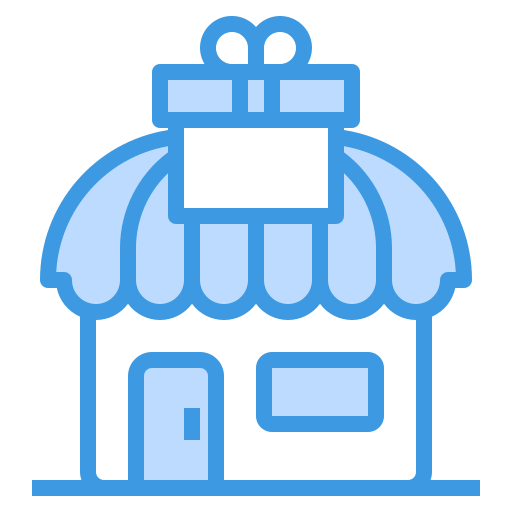 Gift shop itim2101 Blue icon