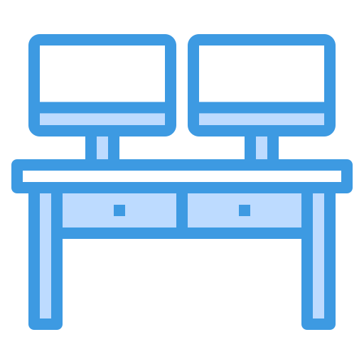 Desk itim2101 Blue icon