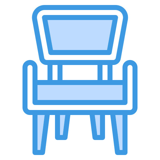 Chair itim2101 Blue icon