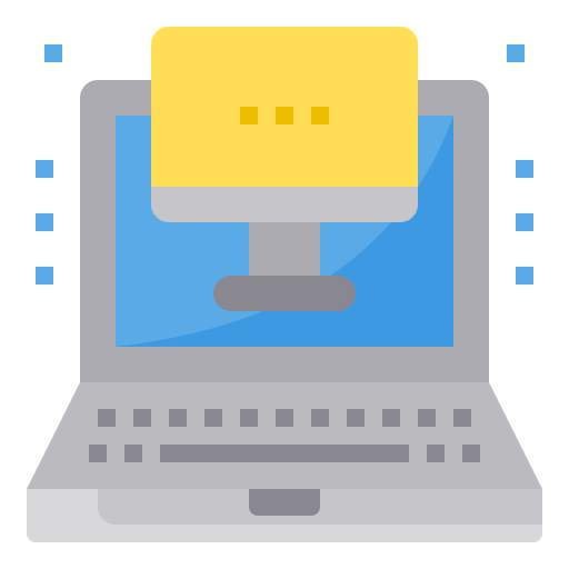 Laptop itim2101 Flat icon