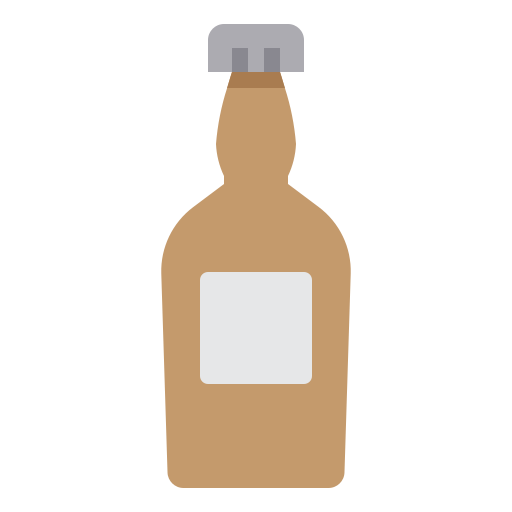 Beer bottle itim2101 Flat icon