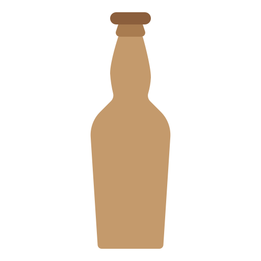 Beer bottle itim2101 Flat icon
