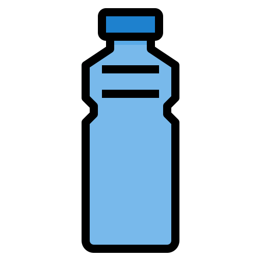 Бутылка с водой itim2101 Lineal Color иконка