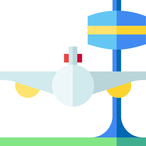 공항 Basic Straight Flat icon